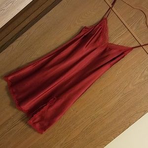 Victoria's Secret sexy red slip with slit